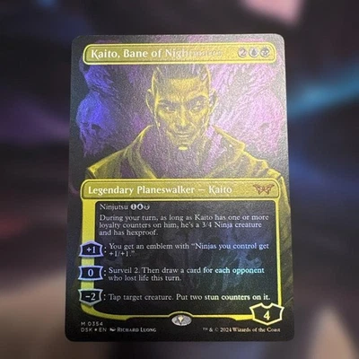 Kaito Bane of Nightwatch Legend Planeswalker Foil Nightmare Destroyer Used - Image 1 of 2