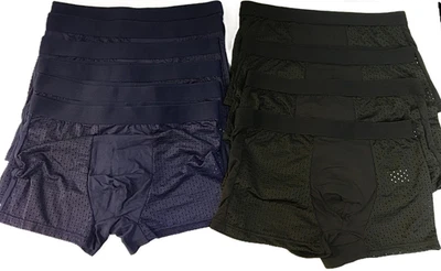Boxhero's Men's Boxer Briefs Underwear Mesh Design 10 Pair Size L NEW - Immagine 1 di 4