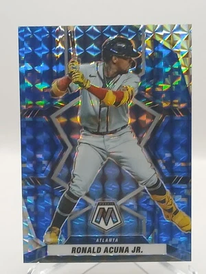 💎 2022 Panini Mosaic Ronald Acuña Jr. Blue Prizm #158 – Atlanta Braves 💎 - Image 1 of 2