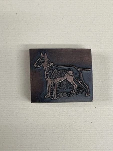Dogs, Print Blocks, Bull Terrier, SMALL SIZE!! 1/2" x 1 " - Picture 1 of 5