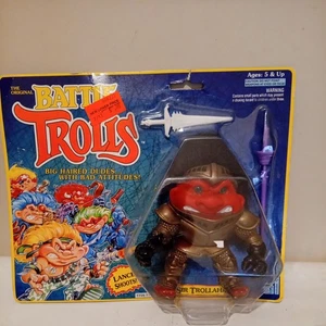 Battle Trolls Sir Knight Trollahad Retro 90's Toy Figure Hasbro sealed on card - Picture 1 of 6