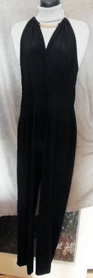 💕GEORGE Black Jumpsuit with Chain Neck ~ UK18 EU46 💕 - Image 1 of 4