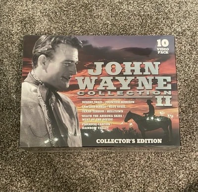 John Wayne Collection II 10 Pack VHS Collector's Edition Box Set 10 Movies Total - Image 1 of 3