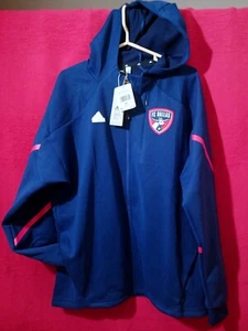 FC Dallas MLS Equipo de Fútbol Adidas Cremallera Sudadera con Capucha Chaqueta Azul Adultos Talla XL Totalmente Nuevo - Imagen 1 de 7
