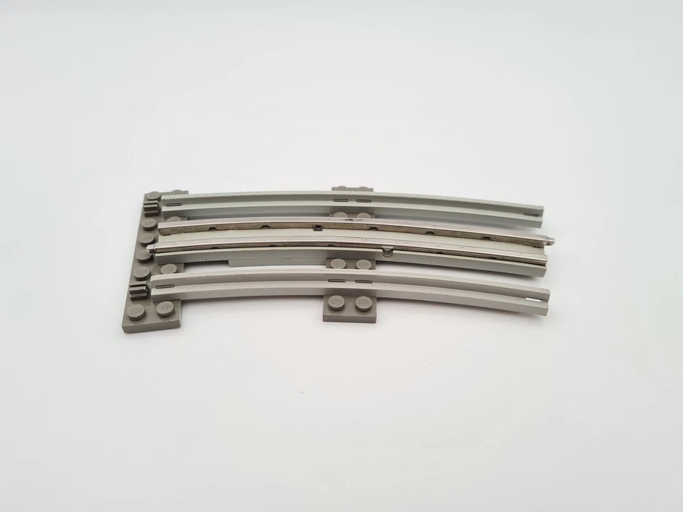 Lego® train rails 12V chemin de fer voie ferrée rail de dépannage courbé - Photo 1/1