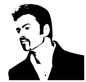George Michael vinyl Decal / Sticker - Picture 1 of 1