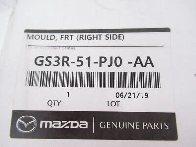 Moldura inferior delantera de pasajero original Mazda GS3R-51-PJ0-AA 2009-2013 6 Foto 1 de 4