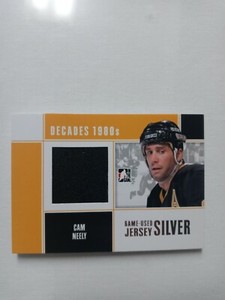 2015-16 In The Game Decades 1980s Game Used Silver Cam Neely M-15