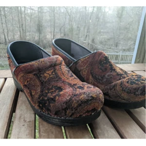 Dansko Vegan Professional Tapestry Velvet Clogs Sz 41 US 10.5-11 - Picture 1 of 9
