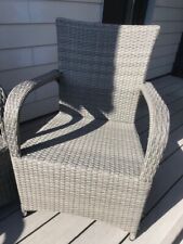 Katie Blake Buckingham Rattan Chairs, Grey, PAIR Outdoor/Garden room VGC