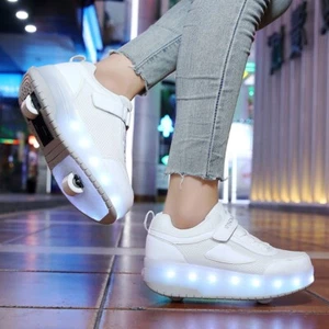 roller skates kids 2 wheels sport sneaker boy girl birthday gift Skating Shoes - Picture 1 of 15