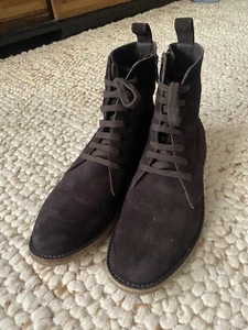 Bottega Veneta Suede Chelsea Boots Sz 9 1/2 US,41 1/2 EU Zipper Side - Picture 1 of 15