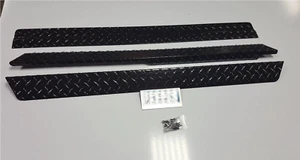 Club Car DS Rocker Panel covers & Kick Panel BLACK Diamond plated 1982 UP - Picture 1 of 4