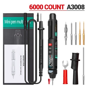ANENG A3008 6000 Counts Digital Multimeter Meter NCV Tester with Backlight K6P1 - Picture 1 of 12