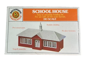 BACHMANN Plasticville HO kit modellino casa scuola #45-2633 nuovo con scatola sigillato vintage - Foto 1 di 6