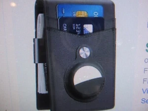 Hawanik Mens Slim Bifold Wallet with Integrated Case Holder for Airtag - Picture 1 of 3