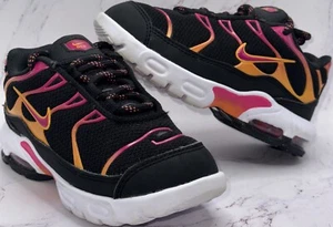 Infants Nike Air Max Plus (TD) - DX9266 001 - Black Active Pink Kumquat Size 9C - Picture 1 of 11