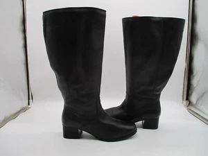 Blondo Canada Aqua Protect Black Leather Tall Waterproof Boots Women's 8 W - Picture 1 of 10