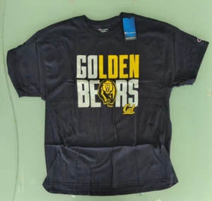 Champion NCAA Cal Caifornia Golden Bears Mens Short Sleeve Tee Sz XL Navy NWT - Picture 1 of 7