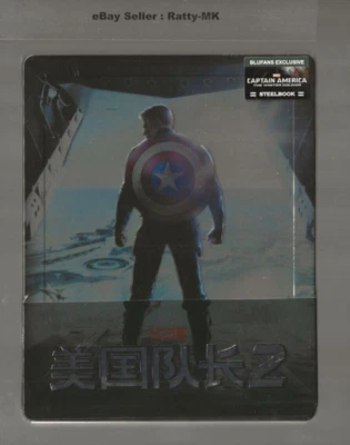 CAPTAIN AMERICA : THE WINTER SOLDIER - BLUFANS 3D + 2D BLU RAY STEELBOOK - NEW - Image 1 of 3