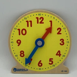 ETA Learning Resources Geared Mini Clock 4"Teaching Homeschool LER 3401 Time - Picture 1 of 3