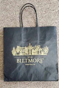 Black Biltmore Estate Shopping Gift bag medium asheville - Picture 1 of 12