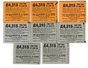 SERIE  2 shilling   STITCHED BOOKLETS 8 DIFFERENT DATED BOOKLETS SEE SCAN - Picture 1 of 1