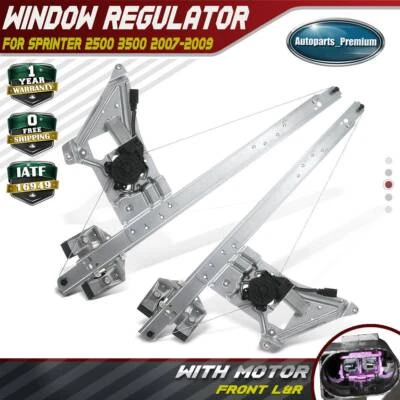 2x Regulador de ventana con motor para Dodge Sprinter 2500 3500 07-09 delantero izquierdo y derecho Foto 1 de 4