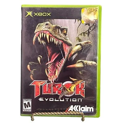 Turok: Evolution (Microsoft XBOX) TESTED Complete Case Disc Book Video Game - Image 1 of 4