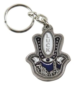 Anello Chiave Colombe Della Pace & Gerusalemme Hamsa Israele Ebraismo Ebraico Catena Per Fortuna - Foto 1 di 7