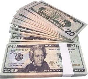 NEW Ficheny Props Money 100 pcs for Music Videos,Kids Learning Toys and Birthday - Picture 1 of 4