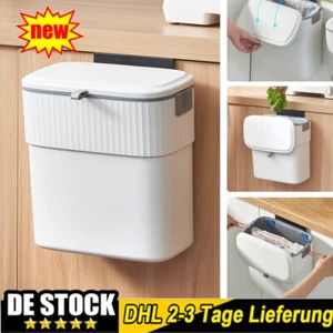 Hängender Mülleimer mit Deckel Küchenabfalleimer, Wandmontierter Komposteimer DE - Bild 1 von 20
