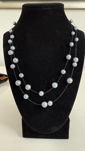 Honora’s Floating Double Strand Tahitian Pearl Necklace in Gift Box! - Picture 1 of 3