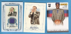 TARJETA DE NOVATO JOHN CALIPARI RELIQUIA USADA ALLEN & GINTER NERLENS NOEL #d Reino Unido Kentucky - Imagen 1 de 2
