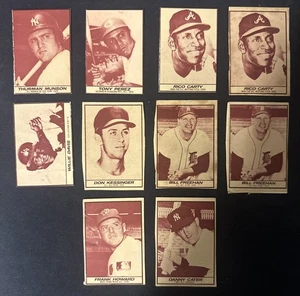 1971 Milk Duds Baseball 10 Card Lot Includes Thurman Munson Tony Perez - Picture 1 of 10