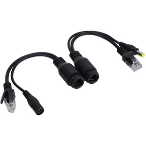 12V Power Over Ethernet Passive POE Adapter Cable Splitter Injector Waterproo FY - Afbeelding 1 van 16