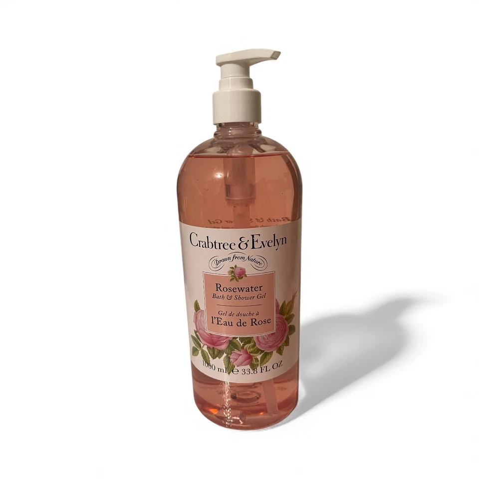 Gel de baño y ducha de agua de rosas Crabtree & Evelyn - 33,8 oz (1 litro) - Nuevo Foto 1 de 1