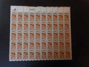 Scott 1580, 10 cent, Christmas Card, Sheet - Picture 1 of 2