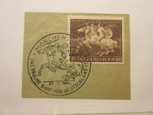 GERMANY, Scott: B192, MUNCHEN CANCEL, USED ON PIECE, Lot25, $5 - Picture 1 of 1