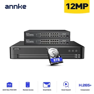 ANNKE 12MP 32CH NVR POE Security Recorder IP Network Motion Detection H.265+ 8TB - Picture 1 of 21