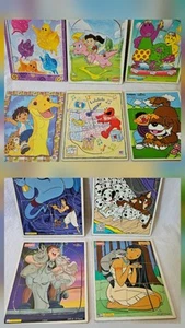 Kinder Vintage Playskool, MB, Sesamstraße, Nick... Holzpuzzle 10 Stück - Bild 1 von 9