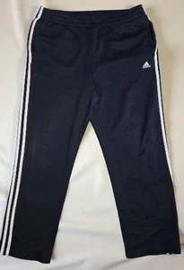 Adidas Hose Herren Large schwarz weiß drei Streifen Track Sport Jogginghose Logo - Bild 1 von 8