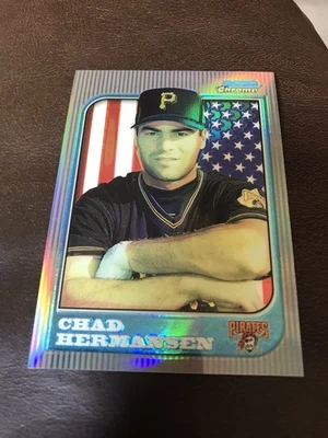 1997 BOWMAN CHROME INTERNATIONAL REFRACTORS PARALLEL #111 CHAD HERMANSEN ROOKIE - Image 1 of 2