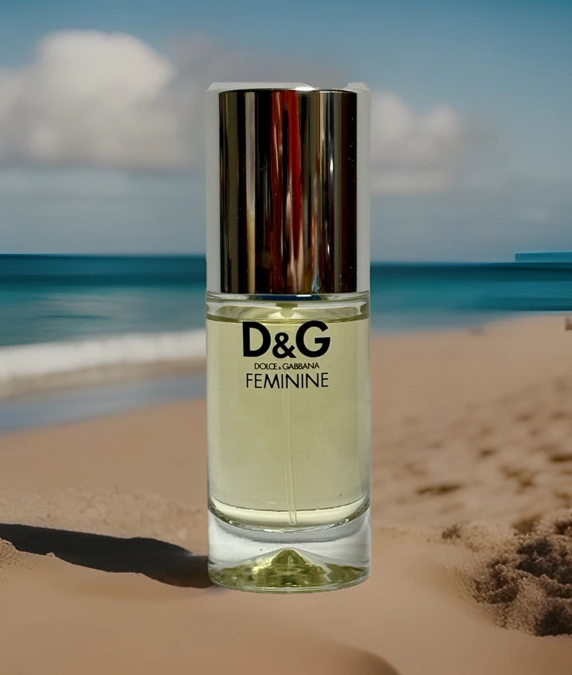 复古 Dolce & Gabbana FEMININE 1.7 盎司/50 毫升淡香水喷雾已停产-请参阅填充 — 第 1/4 张图片