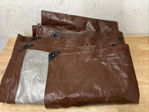 Everbilt 12 ft. x 16 ft. Brown and Silver Heavy Duty Tarp - Picture 1 of 1