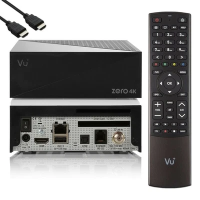 ►VU+ Zero 4K 1xDVB-S2X Multistream Linux UHD PVR Receiver Smart HbbTV Mediathek♻ - Bild 1 von 4