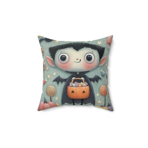 Halloween Vampire Throw Pillow and Cover Spooky Home Decor Accent Cushion - Imagen 1 de 13