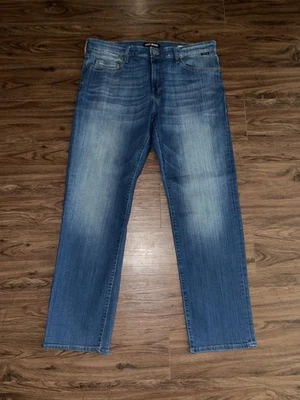 Mavi Jeans Myles Straight Leg Jeans Mens 38x32 Blue Denim Comfort Stretch - Image 1 of 4