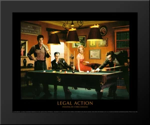Legal Action 18x15 Black Wood Framed Art Print by Chris Consani - Picture 1 of 1