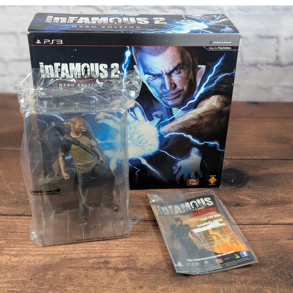 Infamous 2 Hero Edition PS3 Game Figurine Promo Anarchy No Game Figure and BOX - Image 1 of 4